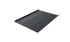 Фальц двойной стоячий Line Grand Line 0,5 Satin с пленкой на замках RAL 7024 мокрый асфальт