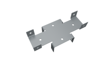 Кронштейн Х 60х60 Colority Black RAL 7040 GL