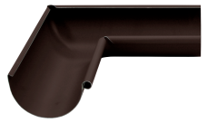 Угол желоба внутренний Grand Line PE матовый 90 гр 125 мм RR 32 темно-коричневый