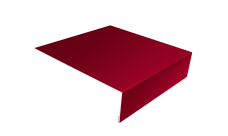 Планка лобовая/околооконная простая 190х50 Grand Line 0,45 PE с пленкой RAL 3003 рубиново-красный (2м)