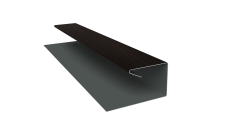 Планка П-образная завершающая сложная Корабельная Доска Grand Line 0,45 Print Elite Coffee Wood TwinColor (2м)