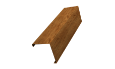 Декоративная накладка на столб универсальная угловая 60х60 для забора жалюзи Grand Line 0,45 Print-double Elite Golden Wood (3м)