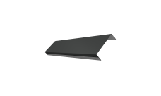 Ламель обратная 100 забора жалюзи Texas Grand Line 0,45 Drap TX RAL 7016 антрацитово-серый