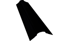 Планка конька фигурного 70х70 Grand Line 0,45 Drap ТХ RAL 9005 черный (2м)