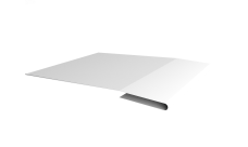 Планка начальная 0,45 Drap с пленкой RAL 9003 сигнальный белый (2м)