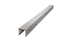 Планка вертикальная лицевая для забора жалюзи Palermo 0,45 Print Elite Snow Wood TwinColor (1,8м)