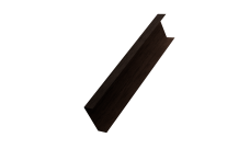 Декоративная накладка на столб универсальная 62х55 для забора жалюзи 0,45 Print-Double Premium Antique Wood (3м)