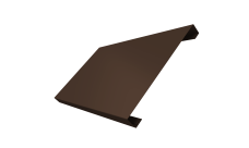 Ламель лицевая 200 забора жалюзи Texas Grand Line 0,45 Drap TwinColor RAL 8017 шоколад