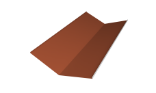 Планка ендовы нижней 300х300 0,45 Drap TX RAL 8004 терракота (2м)