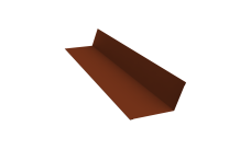 Планка примыкания 90х140 0,5 Satin с пленкой RAL 3009 оксидно-красный (2м)
