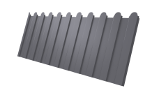 Профнастил С8A v01 фигурный 0,5 Satin RAL 7004 сигнальный серый