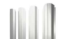 Штакетник П-образный A фигурный Grand Line 0,5 Satin RAL 9003 сигнальный белый