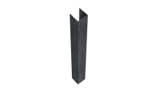 Стойка жалюзи Texas для монтажа без крепежного вкладыша 0,45 Print Premium Grey Wood TwinColor (1,8м)