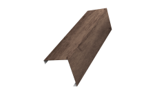 Декоративная накладка на столб универсальная угловая 60х60 для забора жалюзи 0,45 Print Premium Almond Wood Fresh (1,8м)