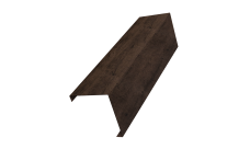 Декоративная накладка на столб универсальная угловая 80х80 для забора жалюзи 0,45 Print Elite Antique Wood TwinColor (3м)