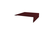 Планка мансардная 0,45 Drap TR RAL 3005 красное вино (2м)
