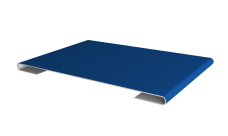 Планка стыковочная Grand Line 0,45 PE lite с пленкой RAL 5005 сигнальный синий (2м)