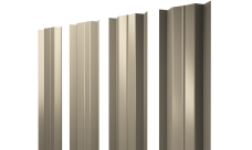 Штакетник М-образный B с прямым резом 0,45 PE RAL 1015 светлая слоновая кость