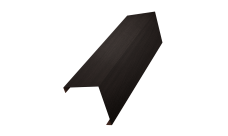 Декоративная накладка на столб универсальная угловая 80х80 для забора жалюзи 0,45 Print Elite Coffee Wood TwinColor (3м)