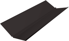 Планка ендовы нижней с компенсатором Grand Line 0,4 PE-Matt-Double RR 32 темно-коричневый (2м)