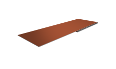 Планка финишная 48х25 0,5 Satin Matt TX RAL 8004 терракота (2м)