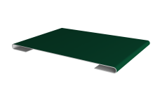 Планка стыковочная Grand Line 0,4 PE с пленкой RAL 6005 зеленый мох (2м)