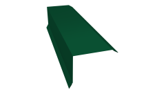 Планка торцевая 80х100 0,45 PE lite с пленкой RAL 6005 зеленый мох (2м)