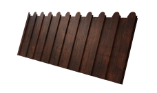 Профнастил С8A v01 фигурный 0,45 Print-Double Premium Cherry Wood Dark F