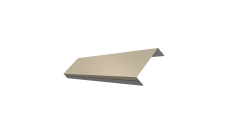 Ламель обратная 100 забора жалюзи Texas Grand Line 0,45 Drap TX RAL 1015 светлая слоновая кость