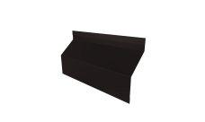 Ламель забора жалюзи Milan Slim стартовая/финишная для калиток и ворот 0,5 Rooftop Бархат RAL 9005 черный