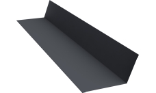 Планка примыкания 90х140 Grand Line 0,5 Satin с пленкой RAL 7024 мокрый асфальт (2м)