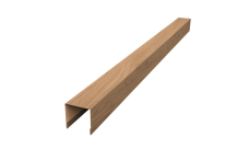 Планка вертикальная лицевая для забора жалюзи Palermo 0,45 Print Elite Honey Wood TwinColor (1,8м)