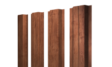 Штакетник П-образный A с прямым резом 0,45 Print Premium Rowan Wood Intense FTC