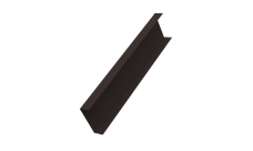 Декоративная накладка на столб универсальная 80х80 для забора жалюзи Grand Line 0,45 Drap-double TX RR 32 темно-коричневый (1,8м)