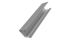 Крышка жалюзи Milan Slim 0,45 PE RAL 9006 бело-алюминиевый (3м)