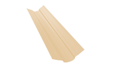 Планка ендовы верхней фигурной 70x70 0,45 PE с пленкой RAL 1014 слоновая кость (2м)