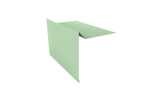 Планка ветровая для мягкой кровли 130х25х100 Grand Line 0,45 Drap TR RAL 6005 зеленый мох (3м)