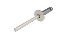 Заклёпка вытяжная Daxmer 4,8х21х14 RAL 9001 (250шт) нерж/нерж