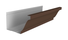 Желоб прямоугольный Vortex Lite 130мм 3м PE RAL 8017 шоколад