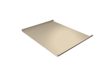 Фальц двойной стоячий Grand Line 0,5 Satin с пленкой на замках RAL 1015 светлая слоновая кость