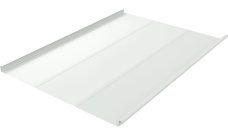 Фальц двойной стоячий Line Grand Line 0,5 PE с пленкой на замках RAL 9003 сигнальный белый