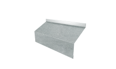 Ламель забора жалюзи Milan/Milan new стартовая/финишная для калиток и ворот 0,45 Zn