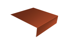 Планка лобовая/околооконная простая 190х50 Grand Line 0,5 Satin Matt RAL 8004 терракота (2м)