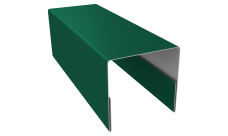 Планка П-образная заборная 20 Grand Line 0,45 Drap TX RAL 6005 зеленый мох (2,5м)