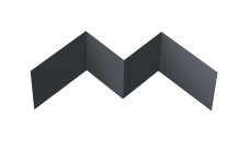 Угол внутренний фибросайдинга Grand Line 0,5 Сатин матовый RAL 7024 мокрый асфальт (3м)