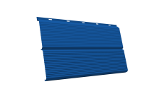 ЭкоБрус 0,345 Gofr Grand Line 0,45 PE с пленкой RAL 5005 сигнальный синий