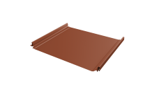 Кликфальц Pro Grand Line 0,5 Velur X с пленкой на замках RAL 8004 терракота