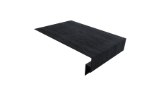 Планка околооконная сложная 250х50х18 (j-фаска) Grand Line 0,45 Print Premium Grey Wood TwinColor (3м)