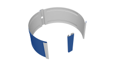 Крепление трубы круглой на кирпич Vortex Project 146мм 5005 сигнальный синий