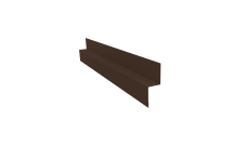 Отлив для сегментного кожуха на трубу 0,5 Rooftop Бархат RAL 8017 шоколад (2м)